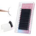 16 Rows Volume Classic Eyelash Extension 0.12 C Curl 8-15mm Mixed Length Matte Black Individual False Eye Lashes Extension Salon Use Natural Soft Fake Eyelashes Supplies (0.12 C, 8-15mm Mix)