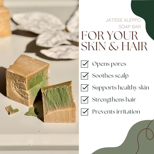 Aleppo Soap - (2 Pack - 7 oz each)%20 Laurel Oil,%80 Olive Oil, Traditional Production, Natural - Vegan ? Handmade
