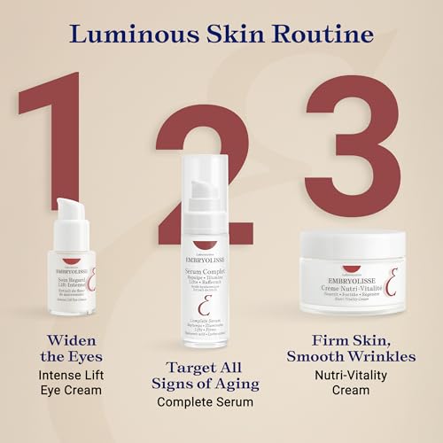 Embryolisse Nutri-Vitality Age-Defying Face Cream, Collagen-Supporting Moisturizer for Mature, Sensitive Skin with Red Maple Extract & Macadamia Oil, 1.69 Fl Oz