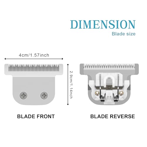 T-Blade Detachable Replacement blades Compatible with Wahl Trimmers 9864.9864SS.9686.9818A.9854L.9876L.9854 WSS3L.SS2L etc,2 PACK