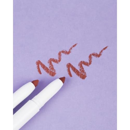 FLOWER BEAUTY By Drew Barrymore Scribble Stick Lip Liner + Eyeliner - Smooth Application + Blendable - 2-in-1 Lip + Eye Liner (Sherbert)