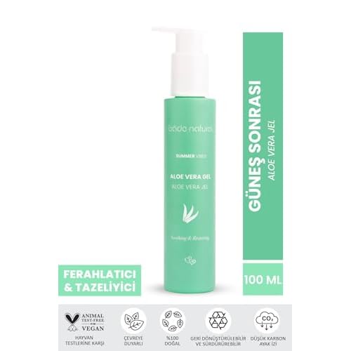 Bade Natural Aloe Vera After Sun Gel ? Hydrating & Cooling Gel for Face and Body with Lavender and Mint Water ? Soothes, Moisturizes, and Refreshes ? 3.38 fl oz