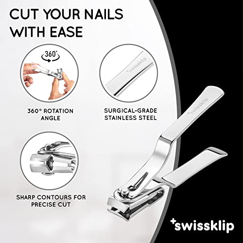 Swissklip Nail Care Bundle I Well Suited for Men & Women from All Age Groups I Natural Solution for Getting Healthy Nails I Suitable for Foor, Toe and Finger Nail