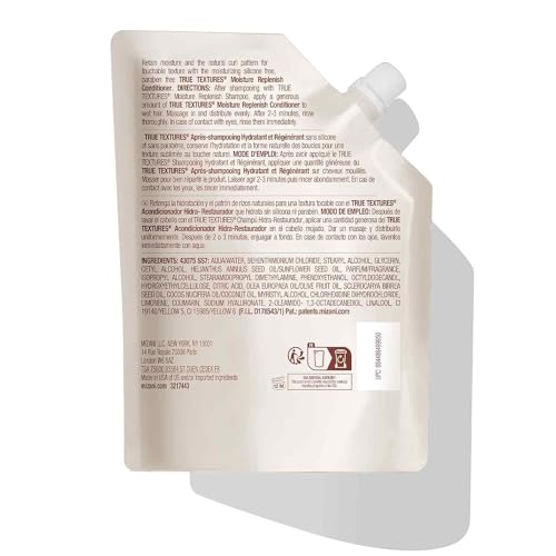 Mizani True Textures Moisture Replenish Conditioner - Deep Conditioner for Curly Hair with Coconut Oil & Olive Oil, Anti Frizz, Silicone-Free, Paraben-Free