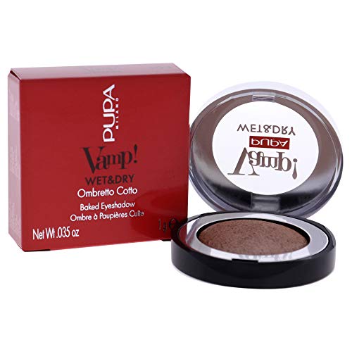 Pupa Milano Vamp! Wet And Dry Baked Eyeshadow - Radiant And Vibrant Effect - Low Allergy Risk, Ophthalmologically Tested, Paraben Free, Wet And Dry Dual Use - 103 Rose Gold - 0.035 Oz