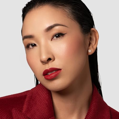 Klasme Compact Blush Wine | Vegan Formula | Smooth Matte Finish for a Natural Look | Buildable & Long-Lasting | Travel-Friendly with Brush | 0.5 oz