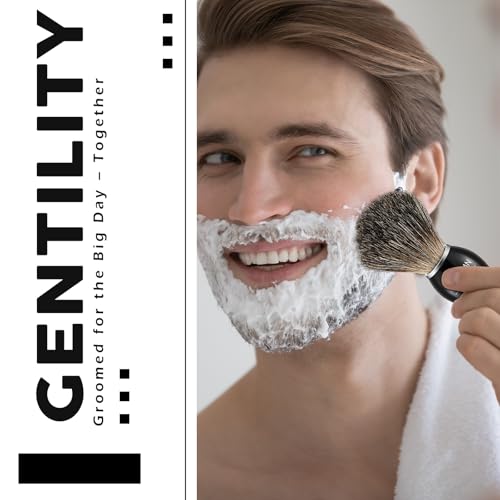 Groomsmen Gift Set of 6 Badger Hair Shaving Brushes with Ergonomic Wooden Handles for Weddings and Celebrations, Best Man, Groomsmen Gifts Wedding Favor