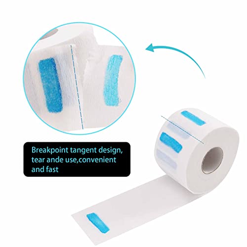 5 Rolls Disposable Neck Strips for Barber Shop,Professional Stretchy Paper Hairdressing&Haircut Accessory Tool