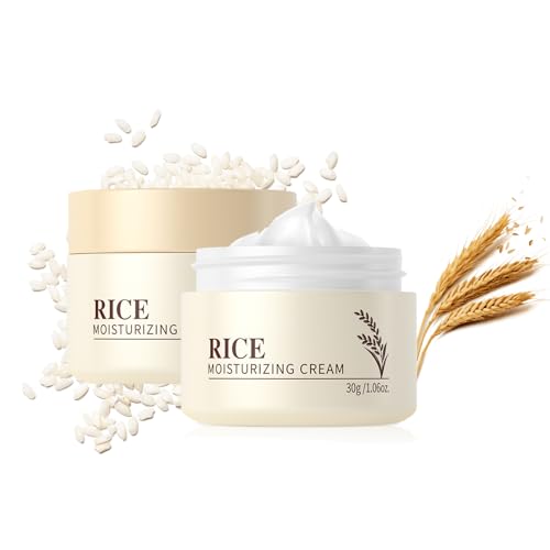 Rice Moisturizing Cream,Korean Face Cream with Rice Ceramide Extract | Lifts & Firms Skin,Nourishes Soothing Deeply,Repairs the Skins Barrier,Anti Aging Face Cream for All Skin Types?1.06OZ