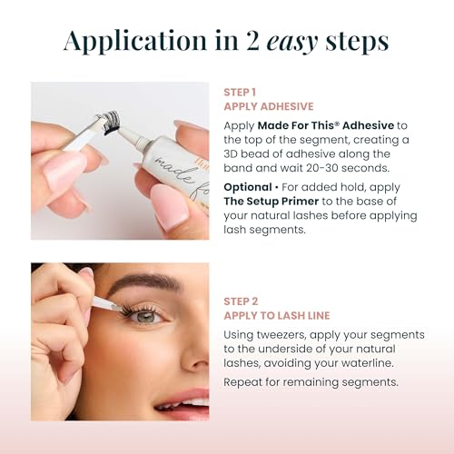 FlutterHabit The Original Lashes, 2 Sets of Lashes, DIY Long Lash Extensions, Up to 10 Day Lash Wear, Salon Quality Cluster Eyelashes for a Natural Look, No Glue Included