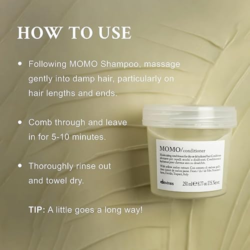 Davines MOMO Conditioner, Hydration And Detangling Formula For Soft And Silky Hair