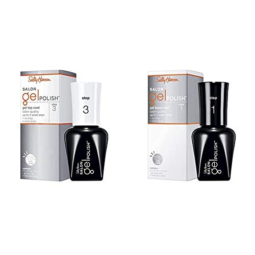 Sally Hansen Salon Pro Gel Base & Top Coat, 0.14 Fluid Ounce