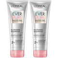 L'Oreal Paris Glossing Sulfate Free Shampoo with Glycolic Acid, Hair Care for Lasting Shine and Smoothness for Dull, Dry Hair, EverPure, 6.8 Fl Oz, (Pack of 2)