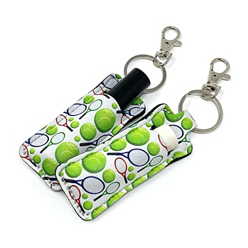 allydrew 10 Pack Chapstick Holder Keychain with 10 Pieces Metal Clasps