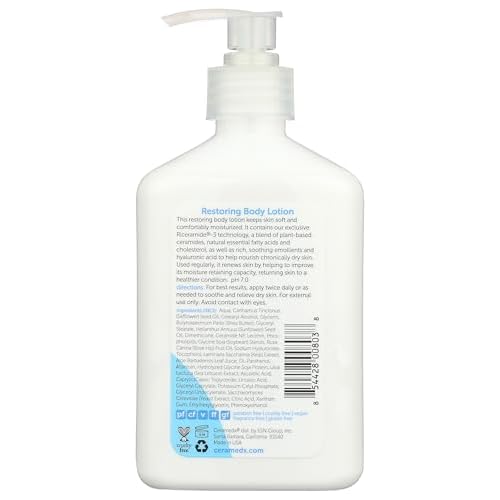 Ceramedx - Restoring Body Lotion | Natural Ceramide Lotion for Dry, Sensitive Skin | Cruelty Free, Vegan & Fragrance Free | 12 fl oz