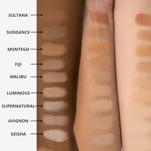 Honeybee Gardens Pressed Mineral Powder Foundation Refill ? Luminous Light Warm Neutral, Adjustable Light Coverage Matte Pressed Powder Foundation, Made Without Talc Face Makeup, 7.5g