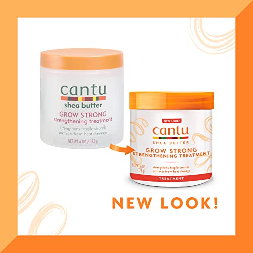 Cantu Coconut Curling Cream 12 oz & Grow Strong Strengthening Treatment 6 oz Bundle