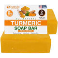 Turmeric Soap Bar for Face & Body ? Natural Skin Brightening Soap for Dark Spots, Intimate Areas, Underarms ? Turmeric Face Wash Reduces Acne, Fades Scars & Cleanses Skin ? 5oz Bath Bars