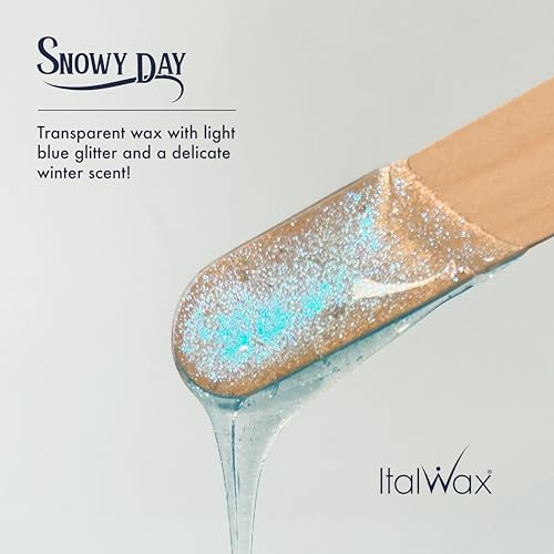 Italwax Snowy Day - 500g / 1.1 lb - Hard wax beads for hair removal - Transparent wax - Synthetic formulation ideal for sensitive skins - Recommended for Bikini Area and Armpits