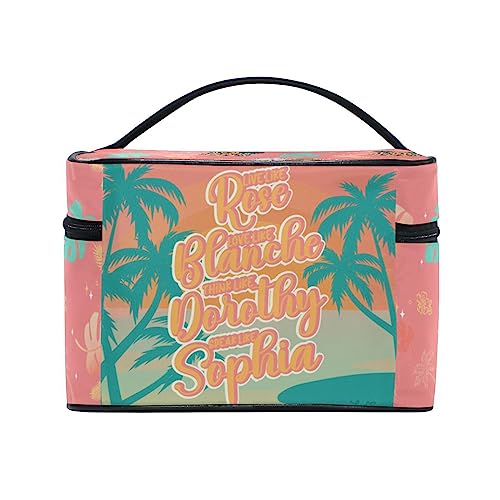 BAD BANANAS Golden Girls Gifts - Makeup Bag - Leaf - Golden Girls Merchandise Toiletry Bag for Women, Sister, Friend, Bestie