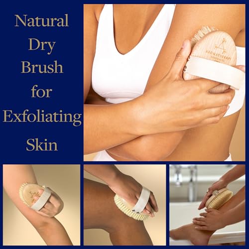 Aromatherapy Associates Revive Body Brush, Natural Dry Brush for Exfoliating Skin, Boost Circulation & Lymphatic Drainage, Anti-Cellulite Body Scrub Brush, 1 Count