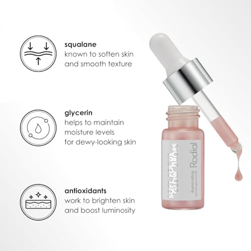 Soft Focus Glow Booster Drops, Illuminating Skin Serum with Glycerin and Antioxidants, Perfectioning and Smoothing Dewy Makeup Base, Weightless Formula