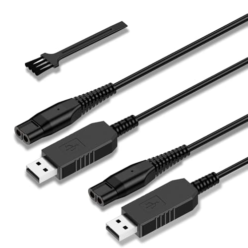 Amzpas 4.3V Charger Cord Fit for Philips Norelco One Blade QP2520 QP2521 QP2522 QP2510 QP2515 QP2620 QP2721 MG3710 MG3720 MG3730 MG3740 MG5700 QG3330 QT4000 A00390 Electric Trimmer Shaver