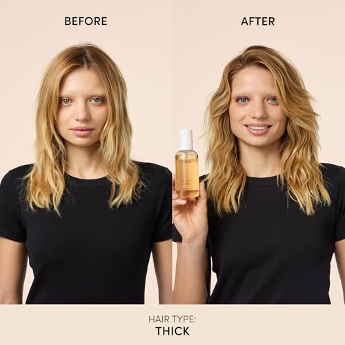 OUAI Wave Spray Bundle - Texture Spray for Hair with Coconut Oil & Rice Protein - Adds Texture, Volume & Shine for Beach Waves - Paraben Free, Safe for Color Treated Hair (2 Count, 3 Oz/6 Oz)