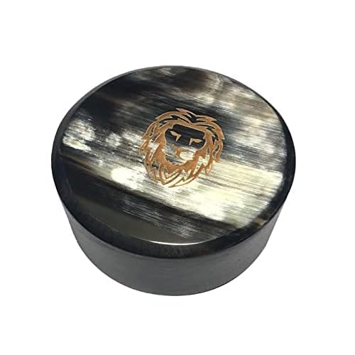 Premium Oxhorn Dual Action Beard Comb and Travel Beard Brush Bundle by Man & Mane