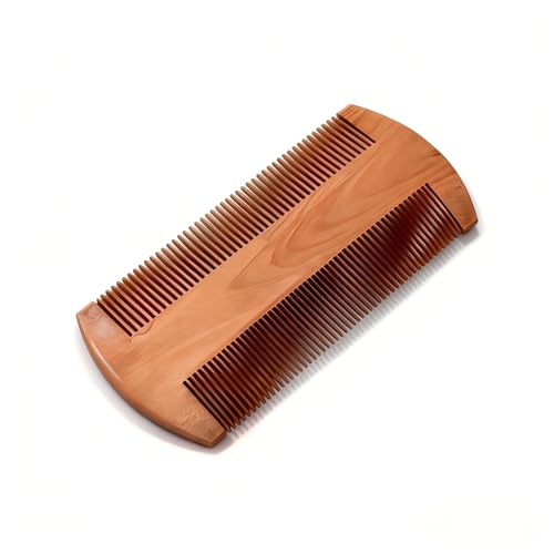 Beard Comb Premium - Fine/Coarse Teeth for Thick/Thin Beards - Handmade, Anti-Static, Pocket-Friendly Grooming Tool for Men