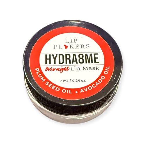 Hydra8me Overnight Lip Mask, Hydrating Treatment with Natural Oils, 7ml/.24oz
