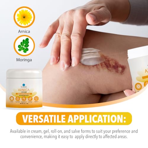 Dr. Robaina Arnica Bruise Cream 4 oz ? Concentrated Arnica & Vitamin K Moisturizer for Skin That Looks More Even After Bumps & Cosmetic Touch-Ups ? Fast-Absorbing, Non-Greasy, Made in USA