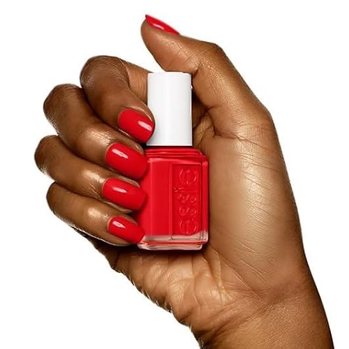 essie Lacquered Up 522 Nail Polish, 0.45 oz, Vibrant Red Shade