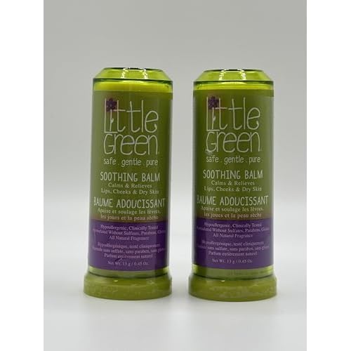 Little Green Soothing Balm, Moisturizing Balm for Baby and Kids Chapped Lips, Cheeks & Dry Skin