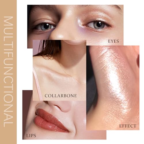 3-IN-1 Liquid Contour Stick, Highlighter & Blush & Contour Stick, Multi-Purpose Contour Makeup, Cream Contour Long Lasting and Waterproof Cosmetic #10 Dusty Pink