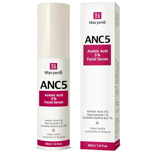 Azelaic Acid 5% + Niacinamide 1% + Cica 1% Face Serum with Hyaluronic Acid - Dark Spots Redness Pore Minimizer for Sensitive Acne Skin Care, 1 Fl Oz (30ml)