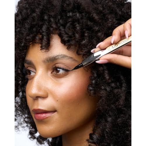 Absolute New York Artistique Easy Grip Liquid Eyeliner, Ultra Fine, Precision Tip, Waterproof (Rich Brown Felt Tip)