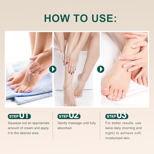 25% Urea Hand Cream for Feet with 2% Salicylic Acid & 5% AHA+Aloe Vera, Urea Foot Cream for Dry Cracked Hands, Heels and Feet, Moisturizer and Repair for Rough Skin