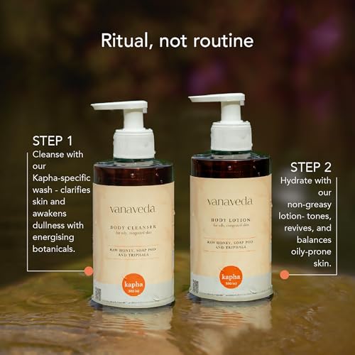 Body Cleanser Kapha | Purifying Ayurvedic Body Wash with Neem, Honey & Triphala for Oily, Congested Skin | Balancing Cleanser for Kapha Prone Skin | Sulfate-Free | 300ml