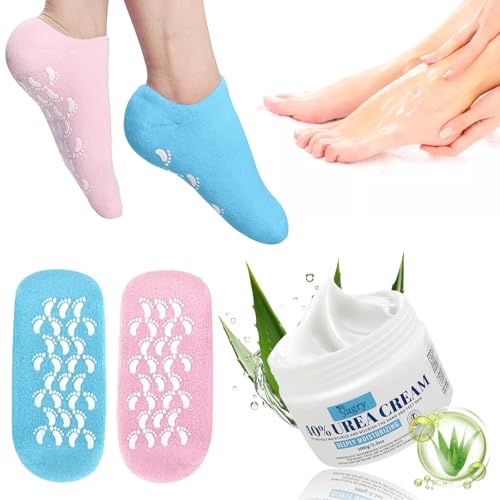 2Pairs Moisturizing Socks and Urea Cream 40 Percent