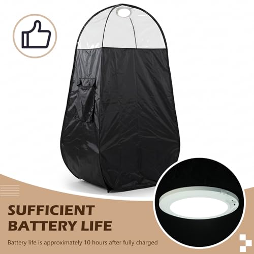 1 Set Spray Tan Tent Light 5000 mAh Rechargeable Portable Camping Lantern with Magnet Nano Adhesive for All Tanning Tent Power Outages, Hiking, Emergency