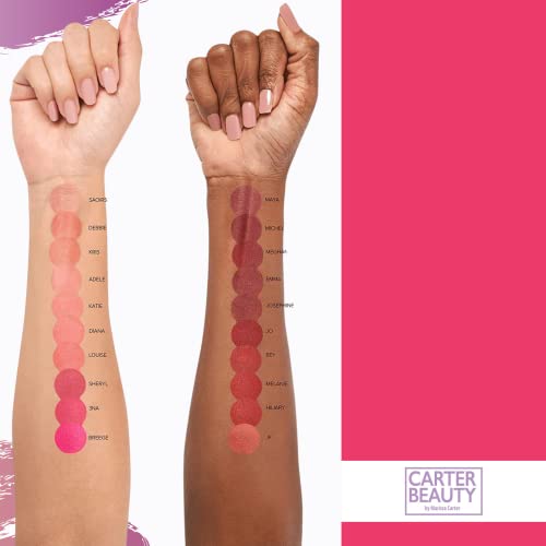 Carter Beauty By Marissa Carter Word Of Mouth Lipstick - Intense Color With A Smooth Matte Finish - Can Be Used With Free Speech Lip Tint For A Glossy Look - Bey - 0.16 Oz