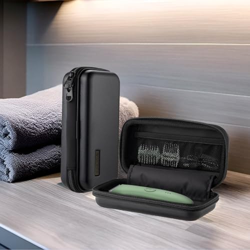 Trimmer Case, Razor Storage Bag Shaver Travel Hard EVA Box for Electric Trimmer and Accessories - Case Only (Black)