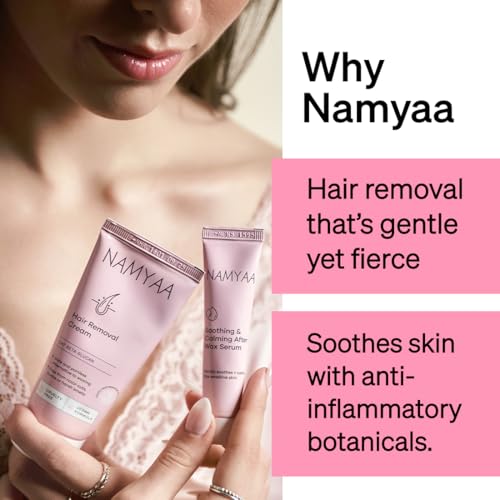 Namyaa Hair Removal Cream for Intimate Skin with Free Vitamin C Serum, 60 gram, Pack of 2