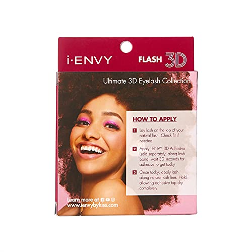 iEnvy False Eyelashes 3 Pairs Fluffy and Natural Multiangle and Volume Faux Mink Lashes (11) (Pack of 2)