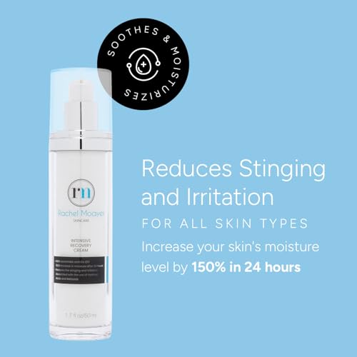 Rachel Moayer Intensive Recovery Cream, Ultra Hydrating Face Cream for Sensitive Skin, Reduces Redness & Irritation from AHAs and Retinoids, Barrier Repair Moisturizer For All Skin Types - 1.7 oz