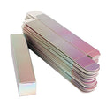COSIDEA 50 PCS Empty Holographic siver Lip Gloss Boxes W21 xW21 xH121mm / 0.83 * 0.83 * 4.76 inch, Cosmetic Perfume Mascara Box Packaging, small Kraft Paper Box Luxury Holder Wrapping