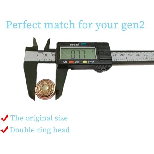 Facial Hair Remover Replacement Heads Generation 2 for Finishing Touch Flawless Facial Hair Removal Tool for women,Double Halo Painless and Smooth As Seen On TV.