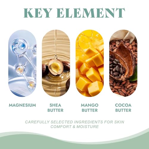 BodyLove Magnesium Butter ? Calming & Soothing Topical Magnesium Cream with Shea, Mango & Cocoa Butter ? Deep Moisturizing Body Butter for Skin Comfort & Relaxation(1pc)