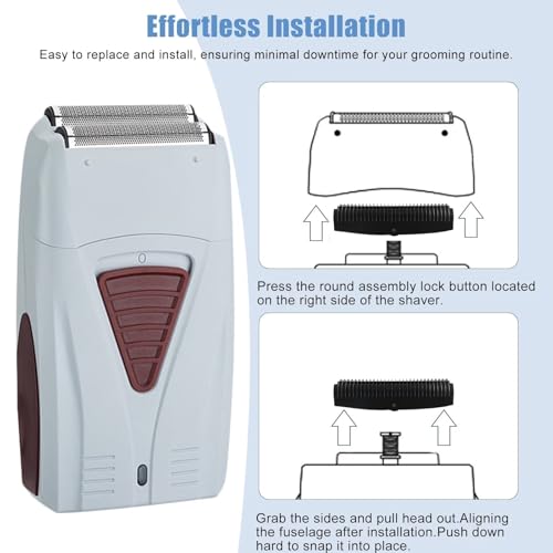 Updated 4-Pack Foil Shaver Replacement Blades for Baby-liss FXFS2